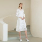 WIZWID:위즈위드 - [S BLANC:에스블랑][10%쿠폰]HARPER / SEE-THROUGH LACE DRESS(ivory) WIZWID