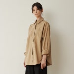 WIZWID:위즈위드 - [largo:라르고][단독/특가]relaxed shirt (beige) WIZWID