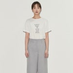 WIZWID:위즈위드 - [ANGELOBIANCO:안젤로비안코]Lettering T-shirt WIZWID
