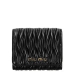 WIZWID:위즈위드 - [Miu Miu:미우 미우](5MH016 N88 NERO) 여성 마테라쎄 반지갑 21SS WIZWID