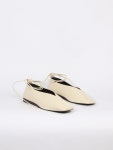 WIZWID:위즈위드 - [blanc sur blanc:블랑수블랑]Emma Flat Leather Cream Beige WIZWID