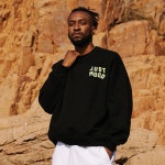 WIZWID:위즈위드 - [JUSTMOOD:저스트무드]ESSENTIAL SWEAT CREWNECK - BLACK WIZWID