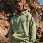 WIZWID:위즈위드 - [JUSTMOOD:저스트무드]ESSENTIAL OVER HOODIE - KHAKI WIZWID