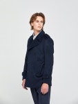 WIZWID:위즈위드 - [Solew:소루]Pea Coat_Dark Navy WIZWID