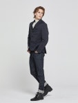 WIZWID:위즈위드 - [Solew:소루]Notched Collar Padding Jacket_Navy WIZWID