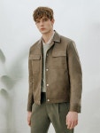 WIZWID:위즈위드 - [Solew:소루]Leather Trucker Jacket_Brown(Sepia) WIZWID