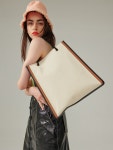 WIZWID:위즈위드 - [Nick.Nicole:닉앤니콜]SQUARE NECK BANDING BLOUSE_BEIGE WIZWID