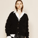 WIZWID:위즈위드 - [emm:이엠엠,emm][5%쿠폰]Recycle Boucle Knit Cardigan Black WIZWID