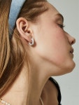WIZWID:위즈위드 - [SEREE:세리]Alec Green Jade Bead Gold Earrings WIZWID