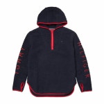WIZWID:위즈위드 - [Tommy Hilfiger:토미힐피거]타미힐피거 반집업 쉐르파 후드 Navy TG000269 WIZWID