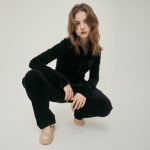 WIZWID:위즈위드 - [LARTIGENT:라티젠][10%할인+5%쿠폰]LO VELOUR JOGGER PANTS(BLACK) WIZWID