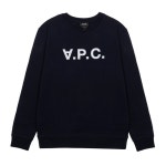 WIZWID:위즈위드 - [A.P.C.:아페세](당일) 21FW 아페쎄 VPC 로고 네이비 맨투맨 COECQ H2 WIZWID