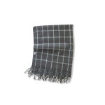 WIZWID:위즈위드 - [247 SEOUL:247 서울][12% 쿠폰]DOUBLE PLAID MUFFLER [DARK GREY] WIZWID