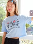 위니스 오르 90 | WIZWID:위즈위드 - [EN OR:엔오르]90S VIBE T-SHIRT - BLUE WIZWID