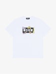 WIZWID:위즈위드 - [MSGM:엠에스지엠][MSGM] 남성 박스 로고 애니멀 반팔티 화이트 MGM22MR WIZWID