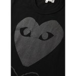 WIZWID:위즈위드 WIZWID:Comme Des Garcons Play Double Logo Print T-Shirt