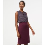 WIZWID:위즈위드 WIZWID:Seamed Scuba Pencil Skirt