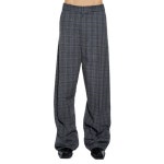 WIZWID:위즈위드 WIZWID:Oversized Wide-Leg Checked Trousers 1066416