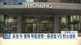 효성 두 형제 독립경영중공업 VS 탄소섬유 | 한국경제TV 효성 두 형제 독립경영중공업 VS 탄소섬유