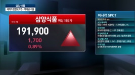 오늘시장 특징주 삼양식품003230 | 한국경제TV 오늘시장 특징주 삼양식품003230