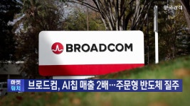 브로드컴, AI칩 매출 2배…주문형 반도체 질주 | 한국경제TV 브로드컴, AI칩 매출 2배…주문형 반도체 질주