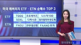 미국 레버리지 ETF·ETN 순매수 TOP3 / ETF플러스 | 한국경제TV 미국 레버리지 ETF·ETN 순매수 TOP3 / ETF플러스