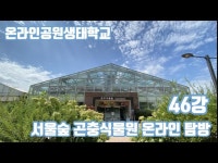 제46강 서울숲 곤충식물원 온라인 탐방 < 공연(상세) < 영상 < 문화정보 | 서울문화포털......  문화정보 > 영상 > 공연(상세) > 제46강 서울숲... 