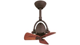 16 Diane Textured Bronze Wood Blades Ceiling Fan - #H8449 | Lamps Plus
