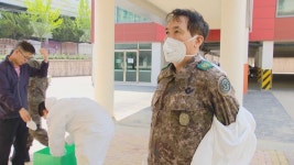 대구 31.2도 무더위…완전무장해 방역 땀 뻘뻘 | 연합뉴스