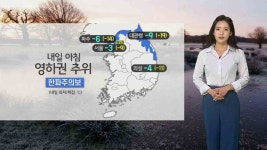 [날씨] 내일 아침 영하권 추위…충청, 호남, 제주 눈·비 | 연합뉴스