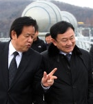 탁신 전 총리 여주 이포보 방문 | 연합뉴스