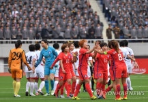 여자 축구대표, 북한과 1-1 무승부 | 연합뉴스