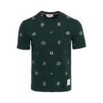 톰브라운 페이즐리 올 오버 패턴 라운드넥 숏슬리브 그린 남성 반팔 MJS236E J0089 32 | Thom Browne : 티셔츠 : om7132099924 - 필웨이... 