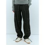 25 FW 가니 올오버 스티칭 라이트 슬럽 포켓 팬츠 블랙 F8807 099 | GANNI : NN7179854499 - 명품의 가치를 더하다 : 필웨이