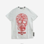 필립플레인 남성 반팔 티셔츠 화이트 MTK3205 PJY002N 0113 | Philipp Plein : il7326068197 - 필웨이 | 믿을 수 있는 중고 명품
