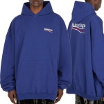 발렌시아가 웨이브 로고 자수 후드 스웨트셔츠 블루 620973 TKVI9 1195 | Balenciaga : 니트/스웨터 : le7343195843 - 필웨이 | 믿을 수... 