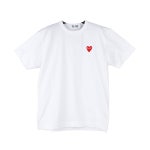 플레이 꼼데가르송 레드 하트 반팔 화이트 AXT1082 | Comme des Garcons : 티셔츠 : mm7347577531 - 필웨이 | 믿을 수 있는 중고 명품