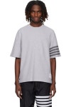 톰브라운 그레이 피케 스트라이프 티셔츠 MJS296A J0248 TP869853278 | Thom Browne : om7813163194 - 필웨이 | 믿을 수 있는 중고 명품