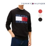 타미힐피거 맨투맨 진스 빅 플래그 티셔츠 레드 블랙 아이보리 | TOMMY HILFIGER : MM7886745303 - 필웨이 | 믿을 수 있는 중고 명품