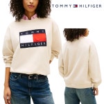 타미힐피거 니트 여성 플래그 로고 티셔츠 베이지 | TOMMY HILFIGER : 니트/스웨터 : MM7968391411 - 필웨이 | 믿을 수 있는 중고 명품