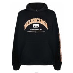발렌시아가 675003 TLVJ2 1074 블랙 메종 로고 오버핏 약기모 후드티 | Balenciaga : 티셔츠 : le8220618233 - 필웨이 | 믿을 수 있는... 
