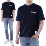 톰브라운 삼선탭+삼선스트라이프 린넨 코튼 라운드 티셔츠MJS298E J0251 41 | Thom Browne : om9149070499 - 필웨이 / 정품감정