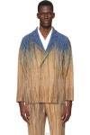 26 SS Homme Plisse Issey Miyake 브라운 페인트 브러쉬 클로즈업 블레이저 261729 | 기타 : 자켓 : th8316321690 - 필웨이 / 정품감정