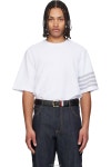 톰브라운 화이트 피케 스트라이프 티셔츠 MJS296A J0248 TP871708958 | Thom Browne : om8046521982 - 필웨이 | 믿을 수 있는 중고 명품