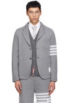 25 FW 톰브라운 그레이 니트 스트라이프 색 블레이저 261381M195004 | Thom Browne : 자켓 : om7882657298 - 필웨이 | 믿을 수 있는 중고... 