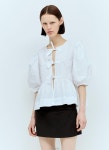 26 SS 가니 여성 면 포플린 페플럼 블라우스 F7364 151 TP870006499 | GANNI : 블라우스/셔츠 : NN7820586863 - 필웨이 | 믿을 수 있는... 