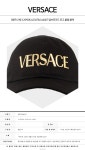 ☞소뇨강남☜ICAP006 A234764 A4007 엠브로이드로고볼캡블랙 Versace 필웨이