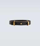 21FW YSL 생로랑 엔그레이브 로고 크록 이펙트 레더 브레이슬릿 팔찌 - 필웨이(FEELWAY)