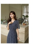 클릭앤퍼니 - 쉐린쉬폰 플라워롱원피스[FREE,L사이즈]