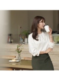 [휴플라워 레이스티셔츠]